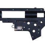 Gusci Gear-Box 8mm in metallo rinforzato per serie M4/M16/SCAR/MP5/G3 Golden Eagle (NERO)