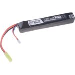 Batterie Li-Po 7,4v 2000mah 15 / 30c avec Tamiya Specna Arms Spinotto (Bâton)