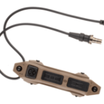Télécommande à double interrupteur pour torche Scout/Mini Scout & Prise An/Peq 2,5mm Wadsn (TERRE SOMBRE)
