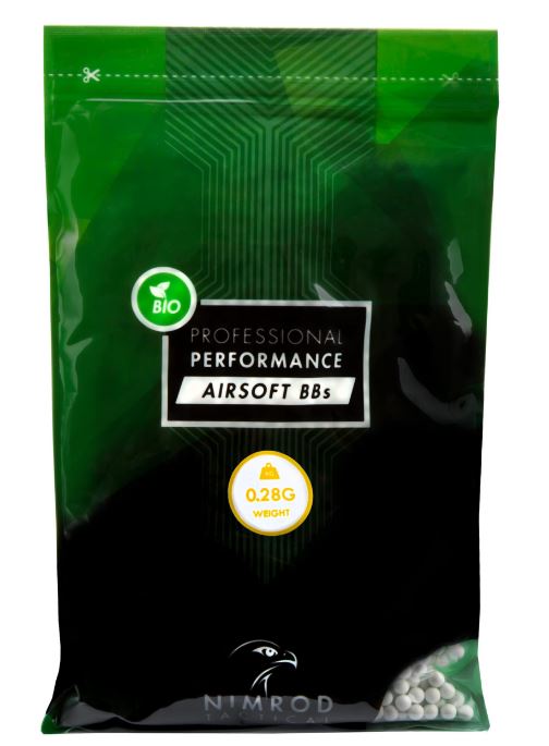 Pellets biodegradables de alto rendimiento 0,28 g Nimrod - Blanco-
