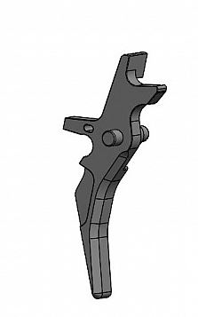 Grilletto per serie M4/M16 in CNC Retro Arms -Tipo N- (NERO)