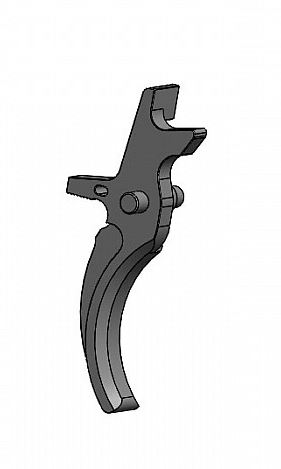 Grilletto per serie M4/M16 in CNC Retro Arms -Tipo E- (NERO)