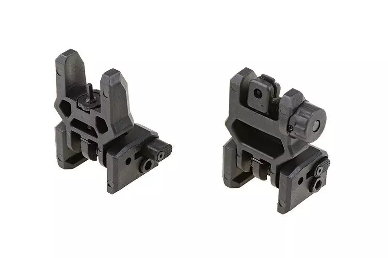 Tacche di mira in Abs Biohazard Flip-Up FMA (NERO) - immagine 2