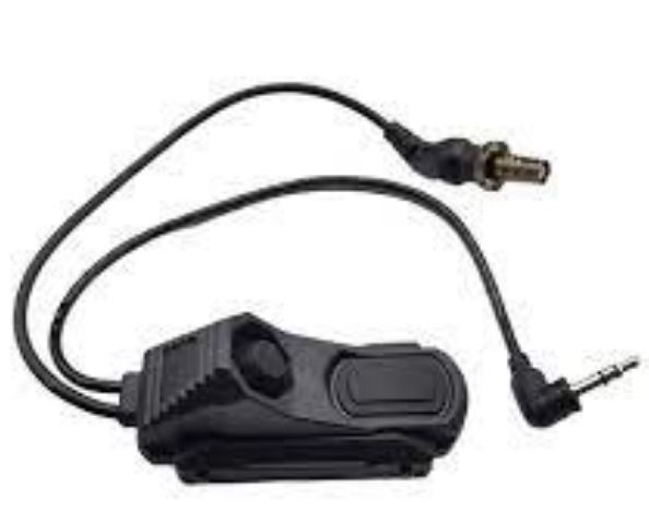 Controllo Remoto Dual Switch per Torcia Scout/Mini Scout & An/Peq plug 2,5mm WoSport (NERO)
