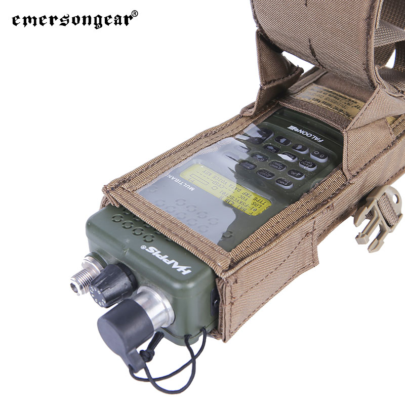 Radio Pouch PRC 148/152 EmersonGear (COYOTE MARRÓN) - Imagen 2