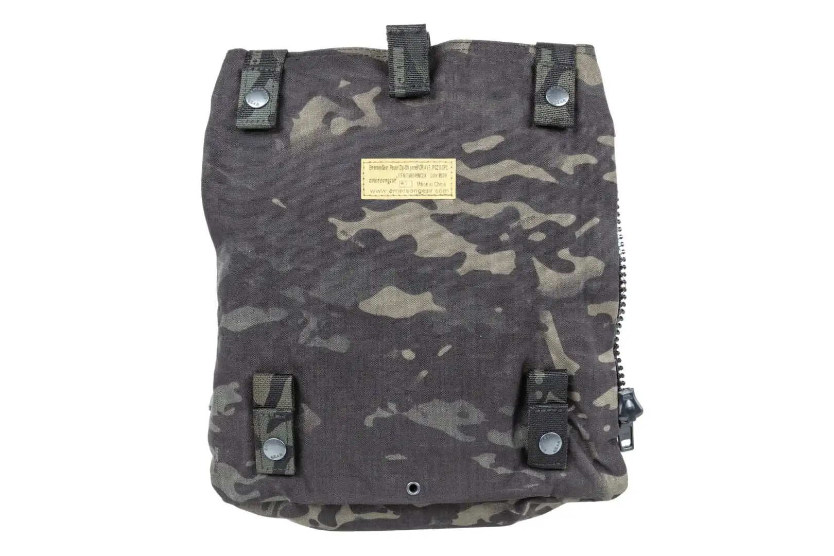 Back Panel 2.0 con zip per JPC 2.0/CPC Emerson (MULTICAM BLACK) - immagine 2