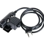 Ptt WYS0012 U94 -per radio Baofeng/Kenwood- Tac-Sky (NERO)