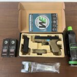 Combo Pack 2 Pistola a Gas Glock R19 Gen-4 WE + 2 Caricatori a Gas 20bb per Glock R19 WE + BB loader BLS + Green Gas Verde NIMROD