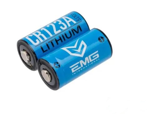 Pila Cr123a pile lithium haute performance EMG (2Pièces)