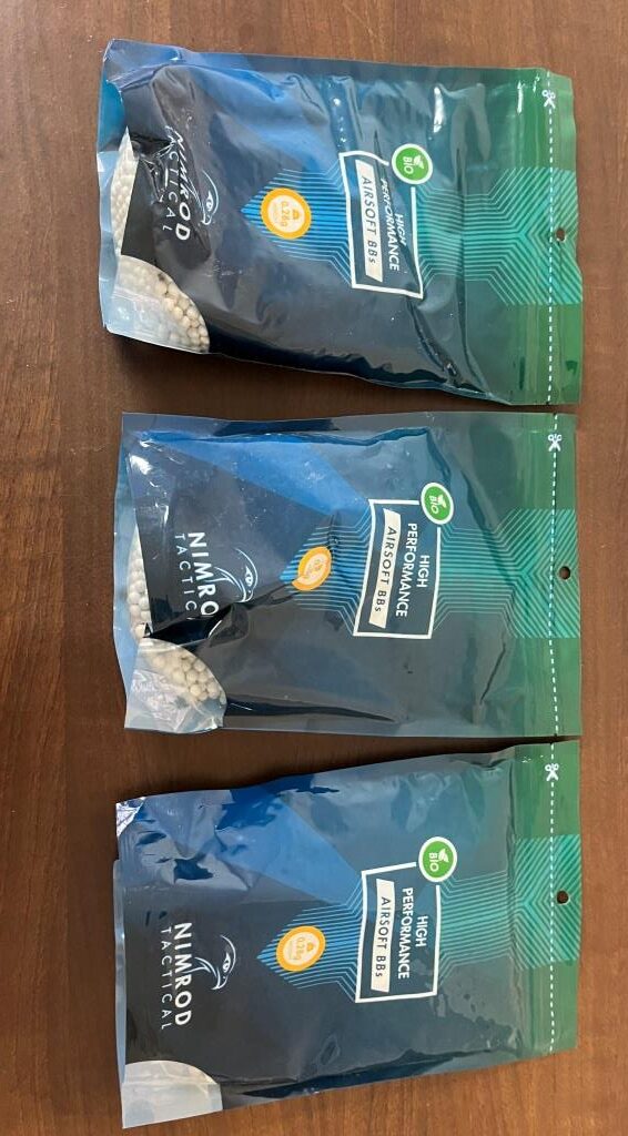 Combo Pack 7: 3 Packs of High Performance Biodegradable Pellets 0.28g Nimrod - White- (3Kg)