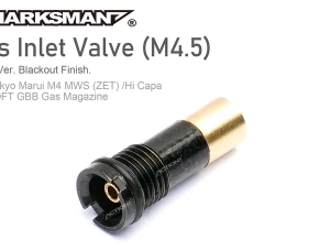 Improved M4.5 Inlet Valve / Short Ver. for AIRSOFT GBB Gas Magazine(Tokyo Marui M4 MWS (ZET) /Hi Capa GBB Series)/Fill Valve Marksman