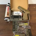 Paquete combinado 42: Pistola a Gas Glock 19X 6mm scarrrellante UMAREX de VFC (FDE) + 2X Caricadores de gas para pistola Glock 19x da 20bb Umarex de VFC (TIERRA OSCURA)