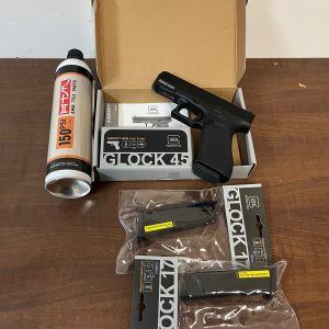 Combo Pack 44: Glock Gas Pistol 45 GEN-5 scarrellante Umarex by VFC (NERA) + 2X Gas Magazines for Glock Pistol 17/45 Gen-5 Umarex by VFC (NERI)