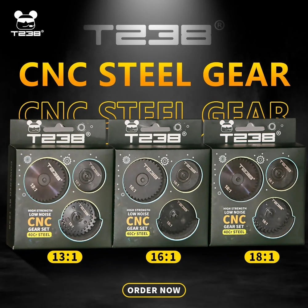 Terna Ingranaggi AEG Spiral Gear Set Pro Edition ratio 13:1 T238 - immagine 3